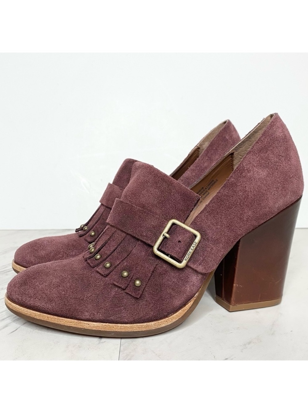 New! Kork Ease Prim Fringe Suede Heel 6.5